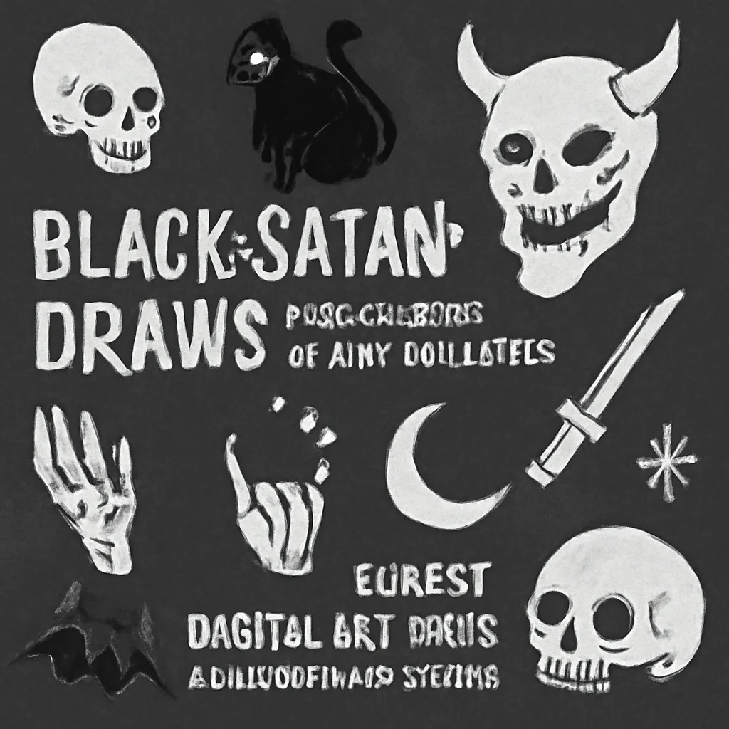 black satan draws procreate stamp brushes 15 best digital ar 485