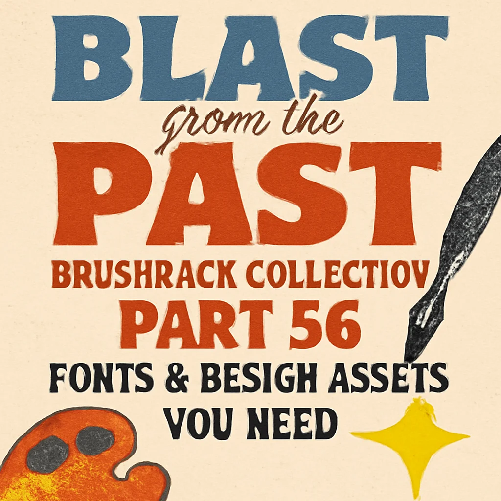 20 Must-Have Fonts & Design Assets in the BrushesPack Collection Part 60 🎨✨