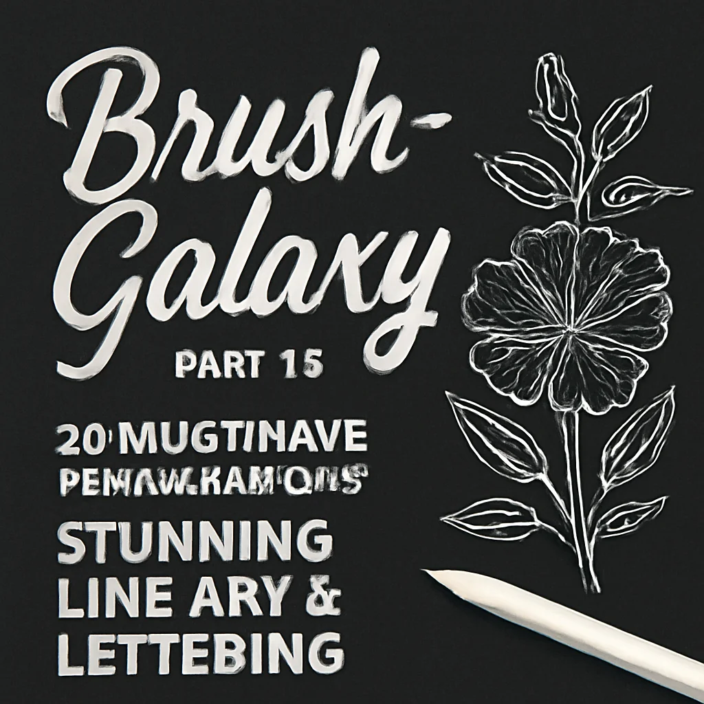 Brush-Galaxy Part 13: 20 Must-Have Procreate Brushes for Stunning Line Art & Lettering