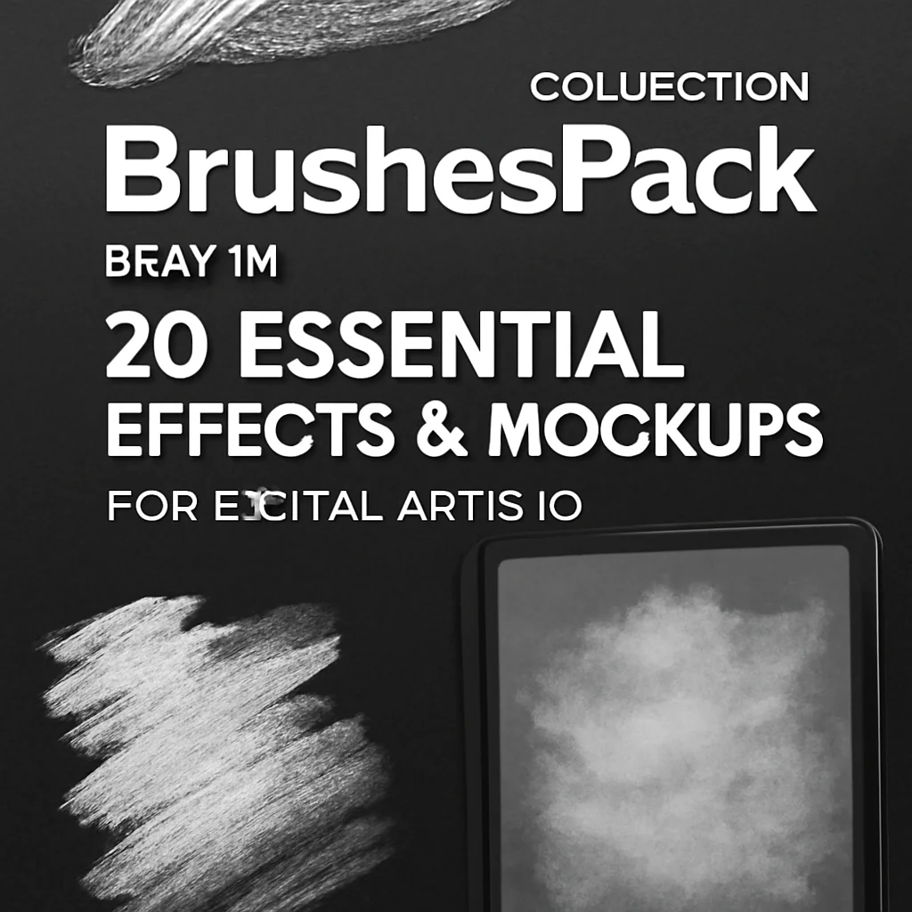 20 Must-Have Photoshop & Procreate Effects: BrushesPack Collection Part 15 🎨