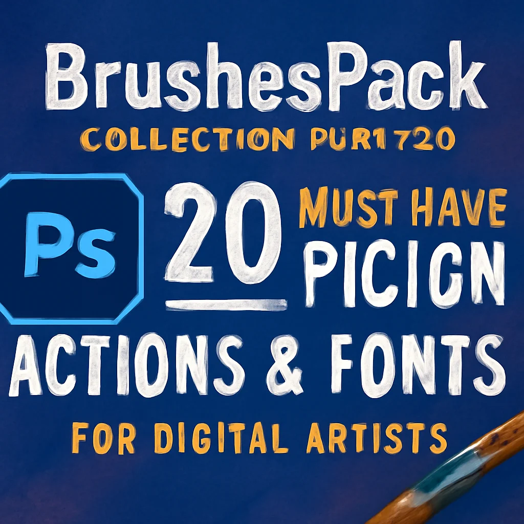 20 Cinematic & Vintage Photoshop Actions: Brushespack Collection Part 296
