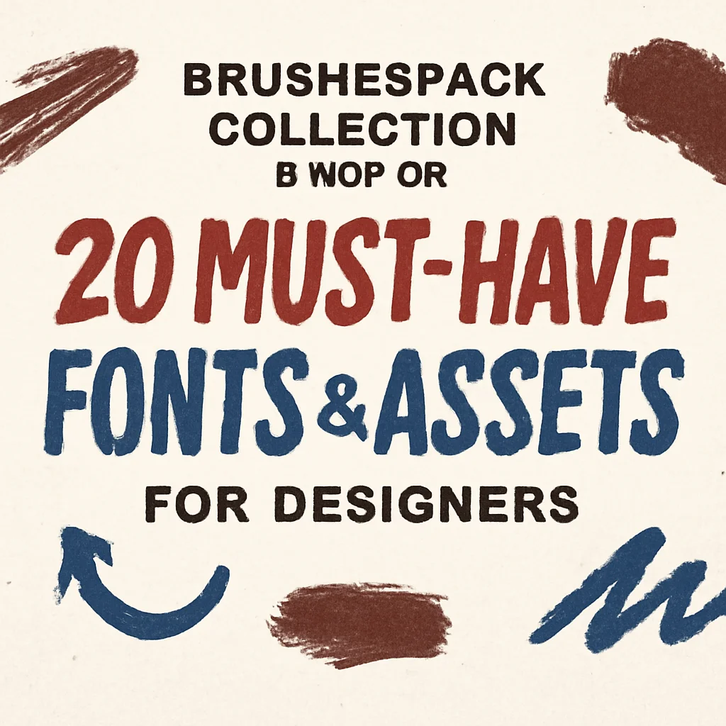 Brushespack Collection Part 90: 20 Must-Have Fonts & Assets for Designers 1 brushespack collection part 90 20 must have fonts assets fo 616