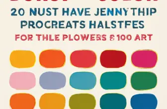 burst of color 20 must have jennythip procreate palettes for 1144