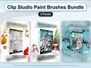 clip studio paint brushes bundle 3 packs collage 88563319 1779183349