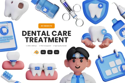3d Dental Care - Medical Icon Dentist Healthcare