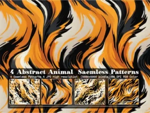 cover image 4 animal seamless patterns textures backgrounds