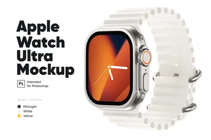 Apple Watch Ultra Mockup