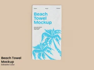 cover image beach towel mockup
