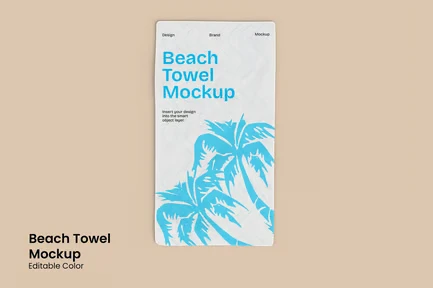 Beach Towel Mockup