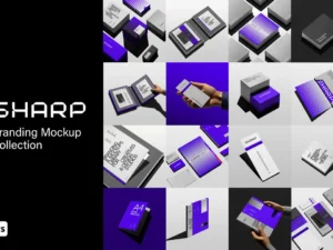 cover image branding identity mockups sharp series