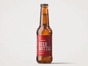 cover image brown beer bottle mockup