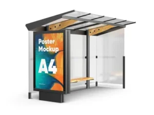cover image bus stop mockup