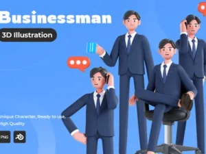 cover image businessman 3d illustration 1