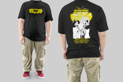 Casual Men T-Shirt Mockup