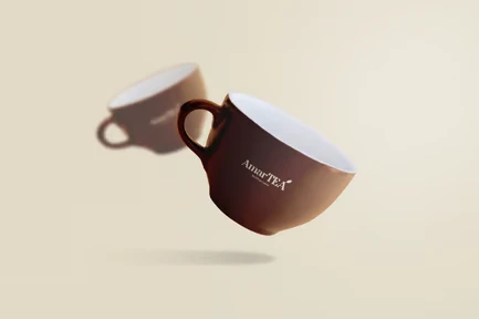 Ceramic Tea Mugs Mockup