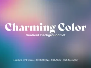 cover image charming color gradient background