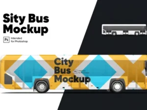 cover image city bus mockup