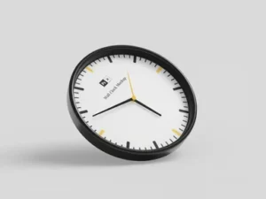 cover image clock mockup