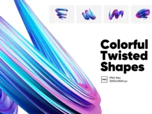 cover image colorful twisted shapes