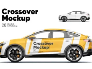 cover image crossover suv mockup