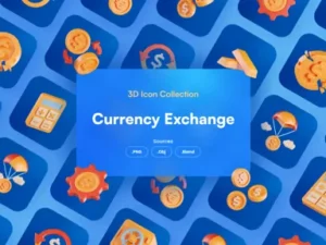 cover image currency exchange 3d icon