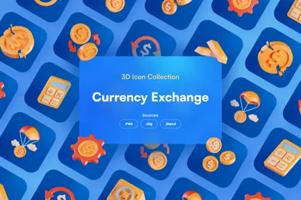 Currency Exchange 3D Icon