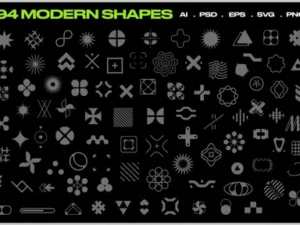 cover image cyber y2k modern shapes