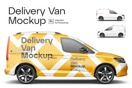 Delivery Van Mockup