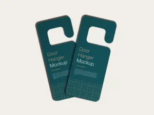 cover image door hanger mockup