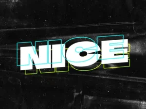 cover image double text effect