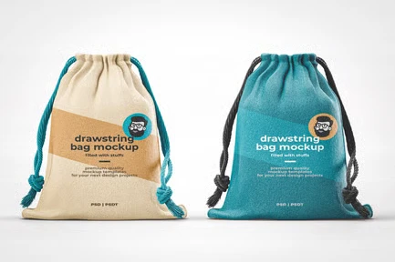 Drawstring Bag Mockup