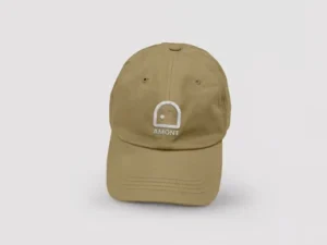 cover image embossed cap logo mockup