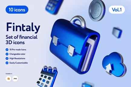 Fintaly - 3D Finance Icons Vol.1