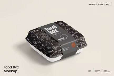 Food Box Mockup