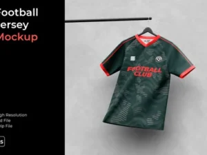 cover image football jersey mockup