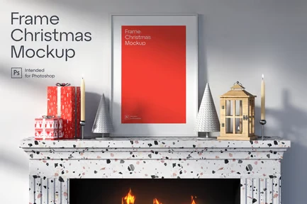 Frame Christmas Mockup