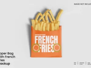 cover image french fries mockup
