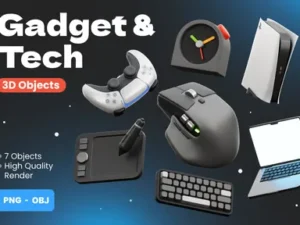 cover image gadget and tech 3d illustrations