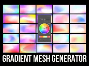 cover image gradient mesh generator abstract background maker