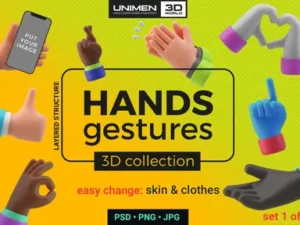 cover image hands gestures 3d