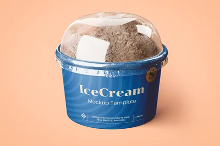 Ice Cream Cup Mockup