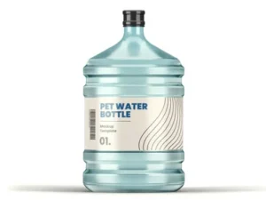 cover image large pet water bottle mockup