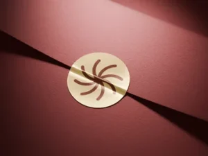 cover image luxury sticker mockup