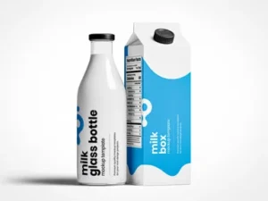 cover image milk packaging mockup