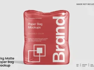 cover image paper bag mockup