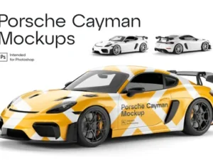 cover image porsche cayman mockups