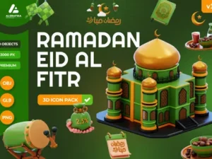cover image ramadan eid al fitr 3d icon