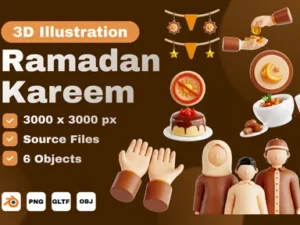 cover image ramadan kareem 3d icon set v2