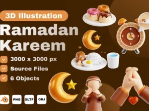 cover image ramadan kareem 3d icon set v5