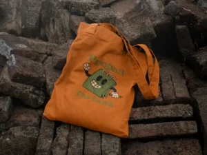 cover image reusable tote bag mockup